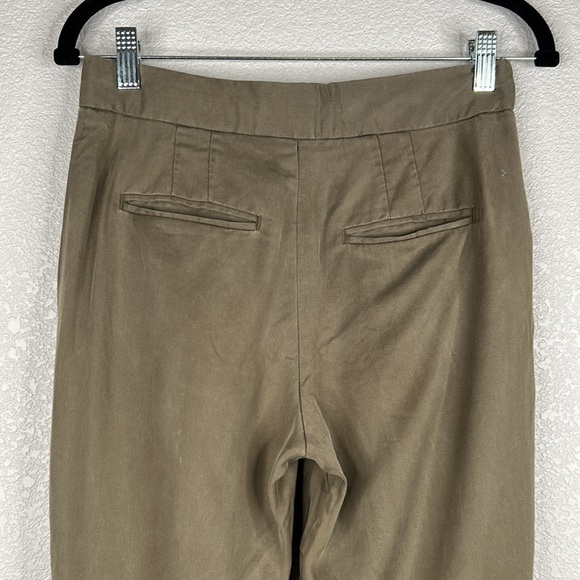 GAP Olive Green Lyocell Pants Size 2 Regular - Picture 6 of 9
